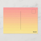 Socalからの日付の挨拶を保存する ポストカード (裏面)