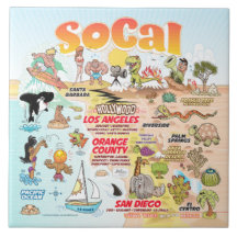 SoCalシーンセラミックタイル