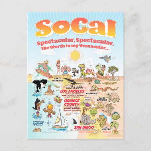 SoCalシーンポストカード ポストカード (正面)