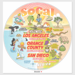 SoCalパラダイスカスタムカットビニールステッカー シール