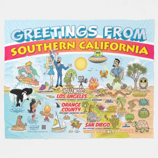 SoCalフリースブランケット フリースブランケット (正面(横))