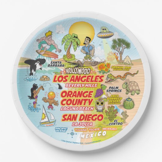SoCalプレート ペーパープレート (正面)