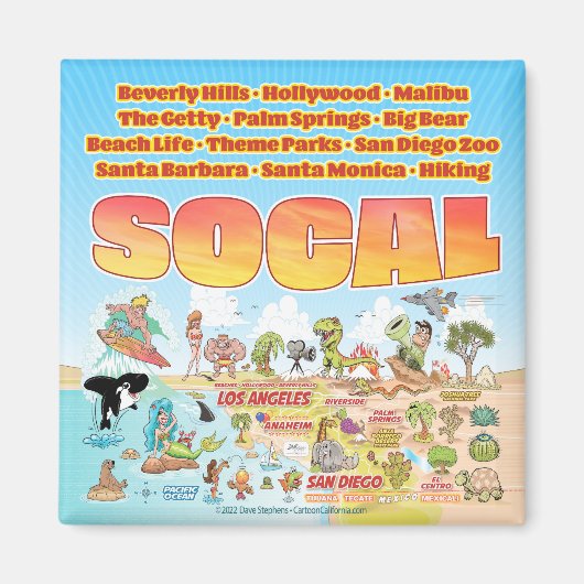 SoCalマンガ磁石 マグネット (正面)
