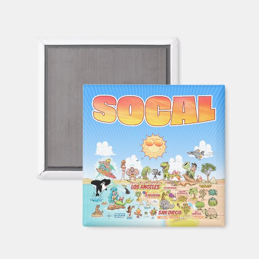 SoCal磁石 マグネット (正面/裏面)