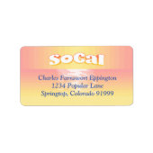 SoCal設定 ラベル (正面)