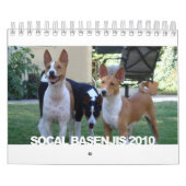 Socal 2010のカレンダーのBasenjis カレンダー (カバー)