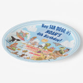 SoCal Birthday Paper Plates ペーパープレート (アングル)