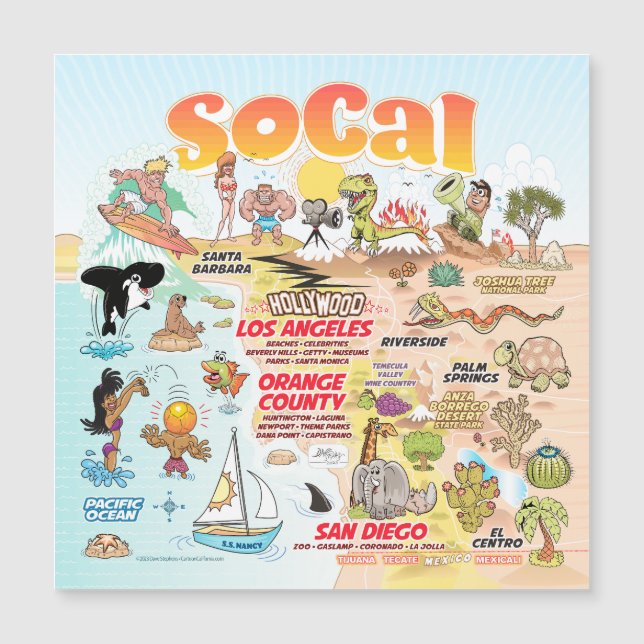 SoCal Souvenir Magnet (正面)