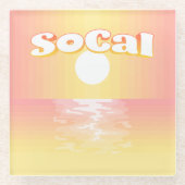 SoCal Sunset ガラスコースター (正面)