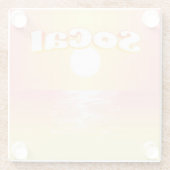 SoCal Sunset ガラスコースター (裏面)