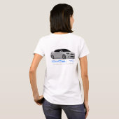 SoCal tCクラブ女性白のベビードール Tシャツ (裏面フル)