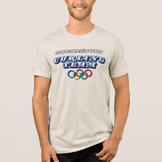 SoCalSport Curling Team トライブレンドＴシャツ (正面)