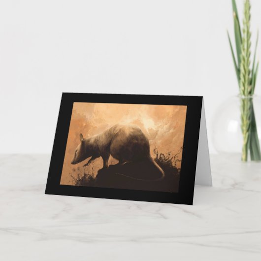 Socar Myles著寂しいラット カード (正面)