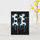 Soccer 11 Year Old Ice Cream Drip Youth 11th Birth カード (黄色い花)