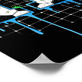 Soccer 11 Year Old Ice Cream Drip Youth 11th Birth ポスター (角)