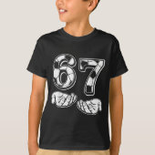 Soccer 67 Six Seven 6 7 Funny Gen Alpha Meme Drip  Tシャツ (正面)