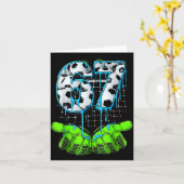 Soccer 67 Six Seven Funny Gen Alpha Meme カード (黄色い花)