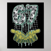 Soccer 67 Six Seven Funny Gen Alpha Meme _2  ポスター (正面)