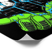 Soccer 67 Six Seven Funny Gen Alpha Meme Drip ポスター (角)