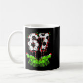 Soccer 67 Six Seven Funny Gen Alpha Meme Drip Chri コーヒーマグカップ (左)