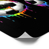 Soccer 67 Six Seven Funny Gen Alpha Meme Rainbow D ポスター (角)