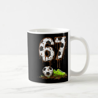 Soccer 67 Six Seven Meme Boys Teens Kids Gen Alpha コーヒーマグカップ