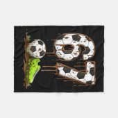 Soccer 67 Six Seven Meme Boys Teens Kids Gen Alpha フリースブランケット (正面(横))