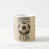 Soccer a way of life! コーヒーマグカップ (中央)
