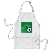 Soccer Africa Bold Green Football スタンダードエプロン (正面)