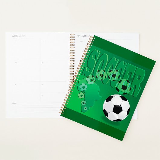 Soccer Africa Bold Green Football プランナー手帳