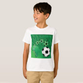 Soccer Africa Bold Green Football Tシャツ (正面フル)