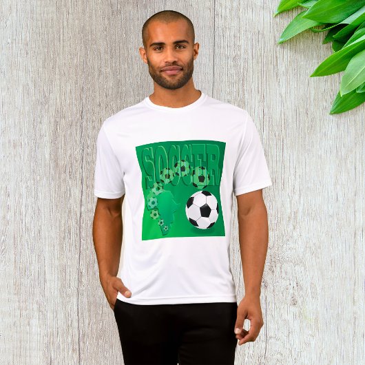 Soccer Africa Bold Green Football Tシャツ