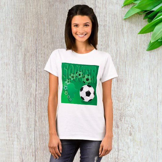 Soccer Africa Bold Green Football Tシャツ