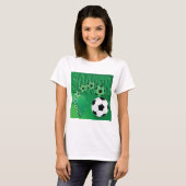 Soccer Africa Bold Green Football Tシャツ (正面フル)