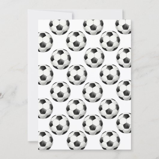 Soccer Baby Shower Invitation 招待状 (裏面)