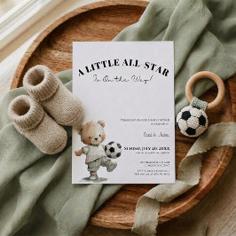 Soccer Baby Shower Invitation | A Little All-Star 招待状