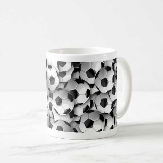 Soccer ball コーヒーマグカップ (正面右)