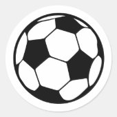Soccer Ball ラウンドシール (正面)