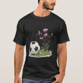 Soccer Ball and Orchidaceae Tシャツ (正面)