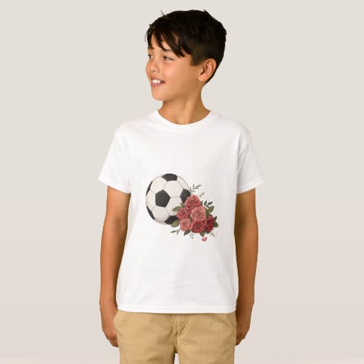 Soccer ball and Pink Tシャツ (正面フル)