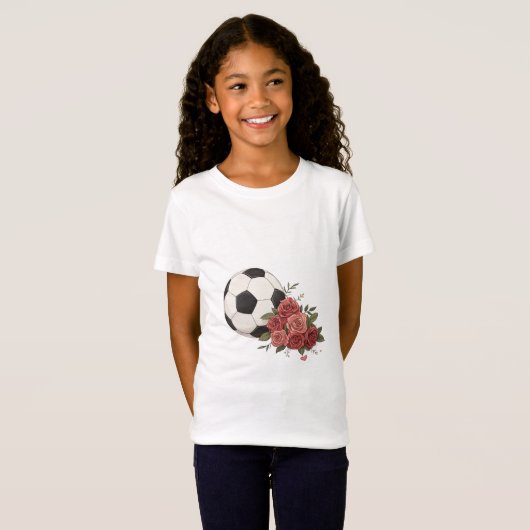 Soccer ball and Pink Tシャツ (正面フル)