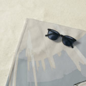 Soccer Ball Art – Dynamic Football Design ビーチタオル (インサイチュ)