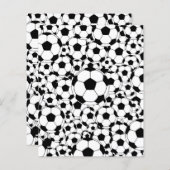Soccer Ball Background Scrapbook Paper Football (正面/裏面)
