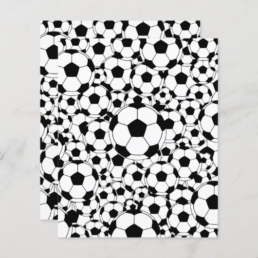 Soccer Ball Background Scrapbook Paper Football (正面/裏面)