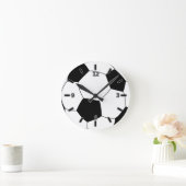 Soccer Ball Clock (With Numbers) ラウンド壁時計 (ホーム)