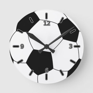 Soccer Ball Clock (With Numbers) ラウンド壁時計