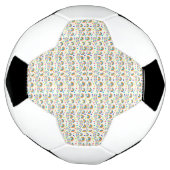 Soccer ball design showing small rainbow  サッカーボール (回転)
