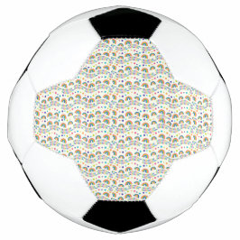 Soccer ball design showing small rainbow  サッカーボール