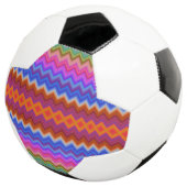 Soccer ball design with a colorful zigzag pattern サッカーボール (3/4)