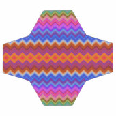 Soccer ball design with a colorful zigzag pattern サッカーボール (フラット)